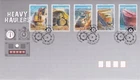 AFD240) Australia 2008 Heavy Haulers - Peel 'N' Stick Stamps FDC