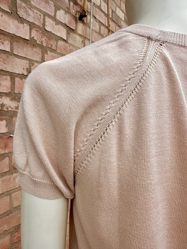DOLCE & GABBANA Knit Cardigan Top Set Blush Pink Cotton Italian Size IT 40 S M - Picture 17 of 24