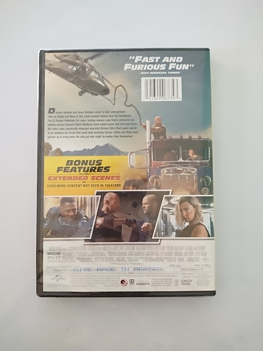 Fast & Furious Presents: Hobbs & Shaw (DVD, 2019) for sale online