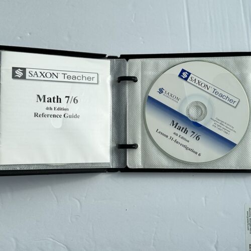 Saxon Math 7/6 Homeschool: Saxon Teacher CD ROM 4th Edition Lesson and Tests - Picture 4 of 5
