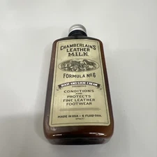 Chamberlain’s Milk Leather Boot & Shoe Cream Conditioner and Cleaner  No. 6 6 Oz