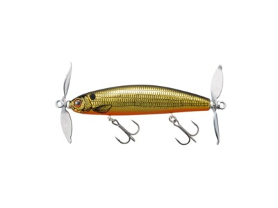 Tiemco Prop Pepper Jr #447 NR Craw bass topwater double prop lure from Japan