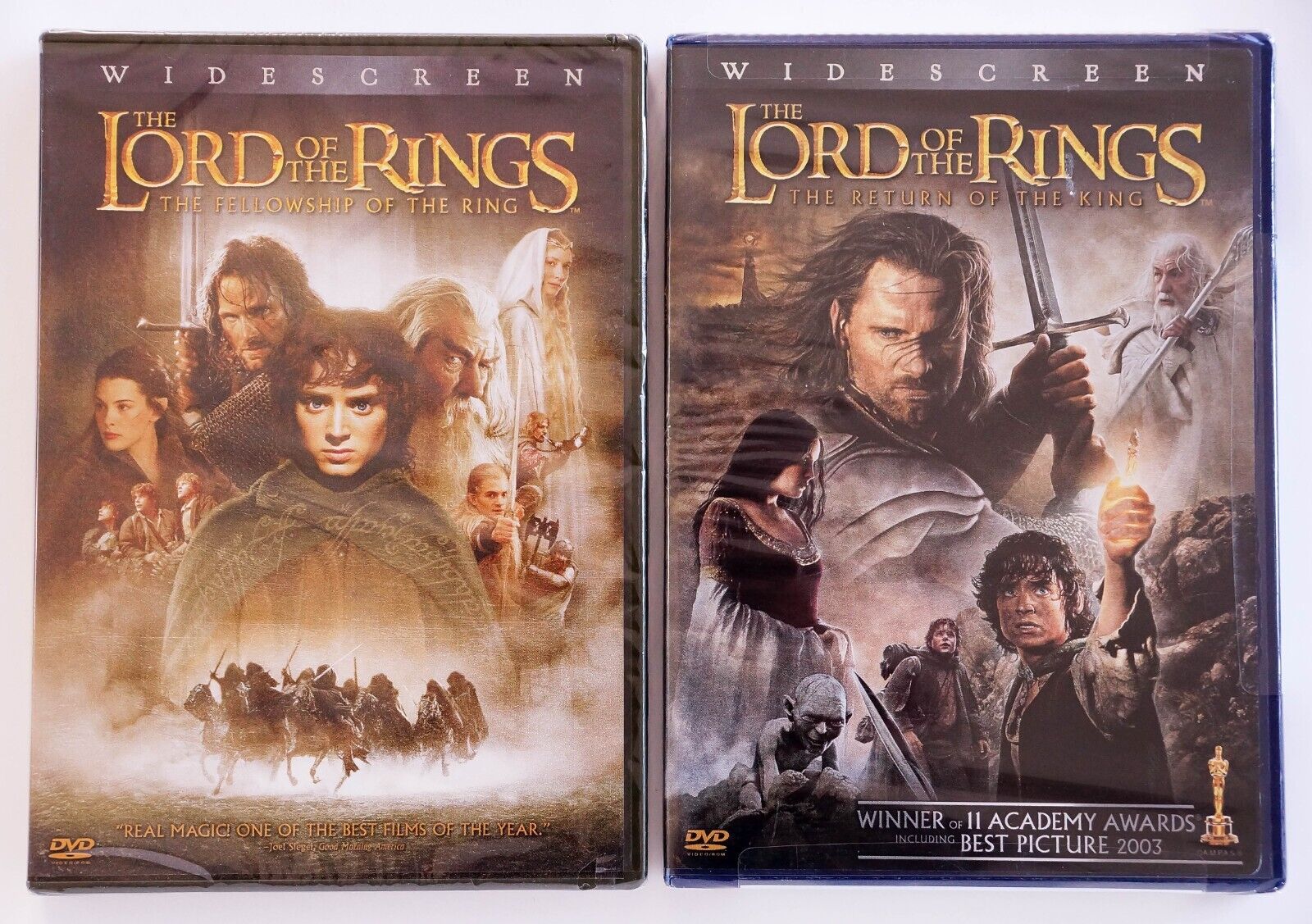 Closer Look - Lord of the Rings Extended Trilogy DVD vs Blu ray