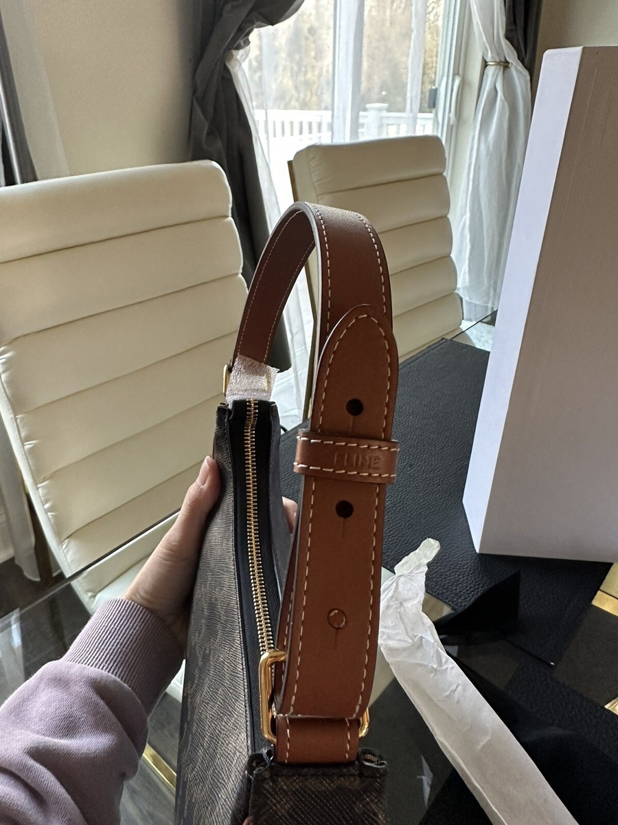 ショルダーバッグ・ポシェット × ヴィンテージ(中古) Celine Ava Triomphe Bag Medium ショルダーバッグ・ポシェット × ヴィンテージ(中古) Celine Ava