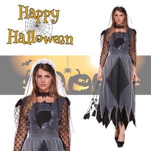 Damen Zombie Corpse Bride Halloween Walking Dead Kostum Schleier Kostum Anime Ebay