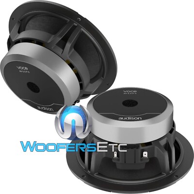 AUDISON AV6.5P II VOCE 6.5” 300W 4-OHM WOOFERS CAR AUDIO 6 1/2
