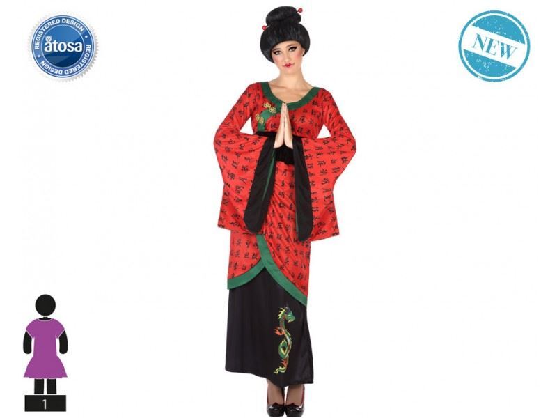 ATOSA 53867 COSTUME CINESE DONNA T-2 ROSSA - Main Image