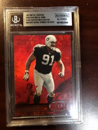 1997 METAL UNIVERSE PRECIOUS METAL GEMS #148 CHESTER MCGLOCKTON BGS AUTHENTIC