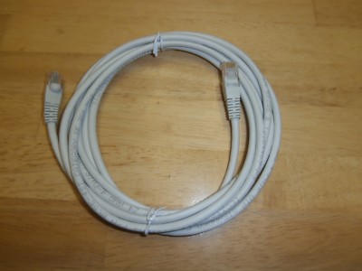 LOT/9 CAT5E 10 FT GREY ETHERNET PATCH LAN NETWORK CABLE UTP 350Mhz,4 PR,NEW