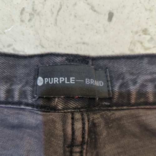 PURPLE BRAND STYLE NO-P020 BLACK DENIM SHORTS MEN'S SIZE 31x9 - Picture 6 of 13