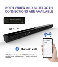 2.0 CH Soundbar Speaker Detachable . No Accessories Kooprimit Samtronic Sound