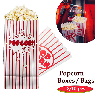 8/10pcs Stark Popcorn Boxen Film Nacht Heim Deko Kino Papier Tasche Box Eimer
