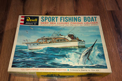 **PARTS** VTG 1960 REVELL SPORT FISHING BOAT ''DEEP SEA LUXURY CRUISER'' H-387:149