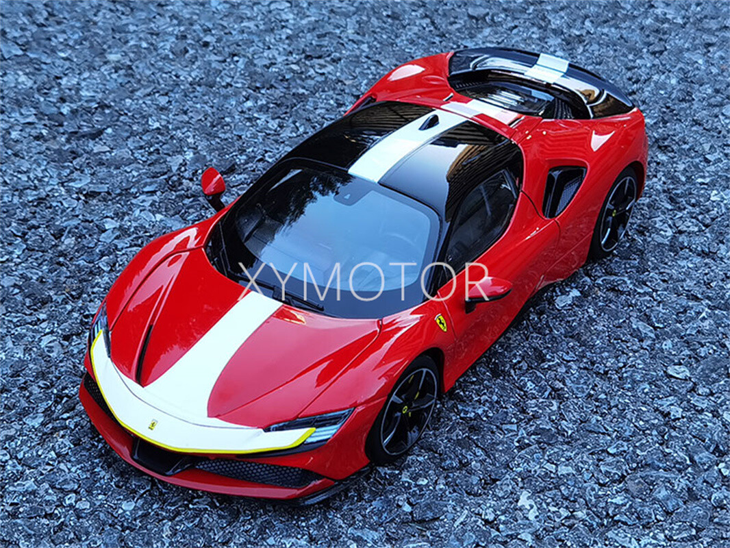 1/18 BBURAGO Ferrari SF90 Stradale Supercar Hardback Diecast
