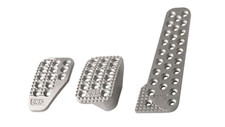 OMP Racing Pedals Sandblasted w/ Long Gas Ped Set of 3 Aluminum OA0-1010-003