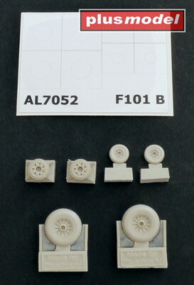 MW22 PLUSMODEL AL7052 F-101B WOODOO WHEELS ACCESSORIES  1/72
