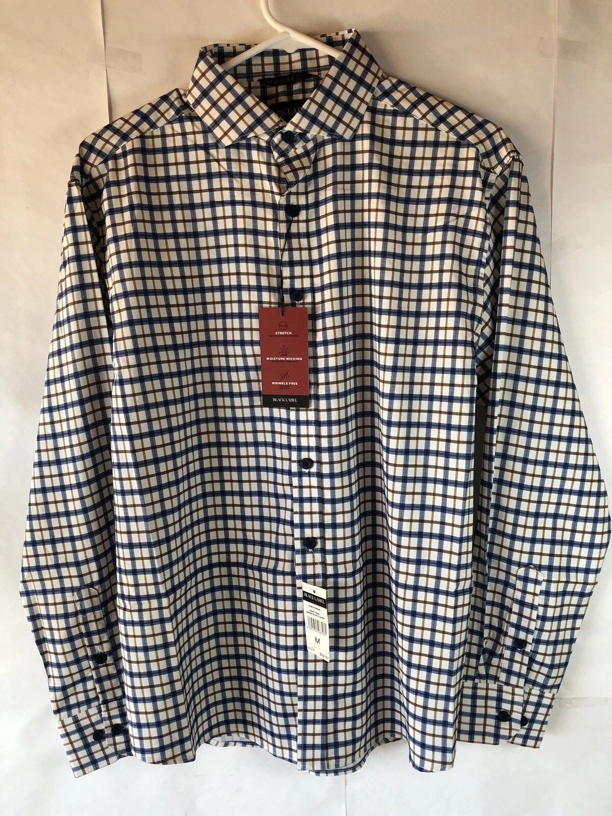 New Black Label Modern Outdoor Long Sleeve Button Up Men's M Size Spring Shirt