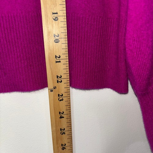 CHARTER CLUB Luxury Cashmere Women's Fuchsia Pink Cardigan Sweater XL - Picture 12 of 15