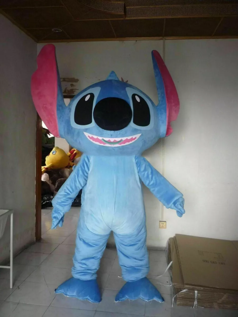 Lilo & Stitch Mascot Costume Party Game Character Fancy Dress Adults Outfit