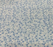 JOANN FABRICS - SNUGGLE CELESTIAL STARS ON LIGHT BLUE COTTON FLANNEL-- BY THE YD