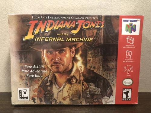 Indiana Jones and the Infernal Machine (Nintendo 64, 2000) Factory Sealed