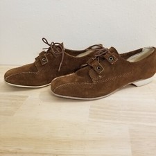 Vintage HYDE Suede Leather Lace Up Bowling Shoes Size 6.5