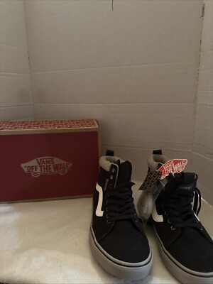 Vans Womens Size 7.5 Filmore Vans High Top Sherpa Suede Black Sneakers Boots s-l400.jpg main image 3