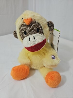 Gemmy Musical Sock Monkey In Chicken Outfit plays Chicken DANCE Used With Tags.