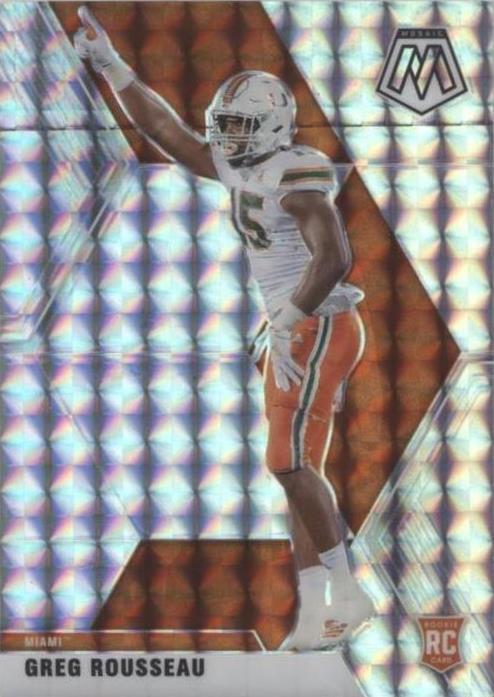 2021 Panini Mosaic Draft Picks - Greg Rousseau #53 Mosaic (RC) for sale ...