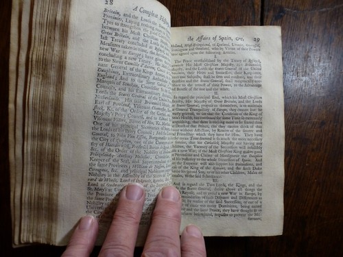 CRULL 1708 HISTORY OF THE AFFAIRS OF SPAIN ORIGINAL LEATHER COMPLETE COPY ESPANA - Imagen 7 de 8