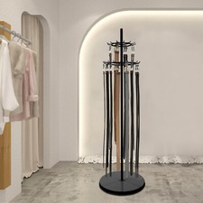 Floor Standing Belt Display Rack 66in Metal Retail Tie Rack Hanger Organizer