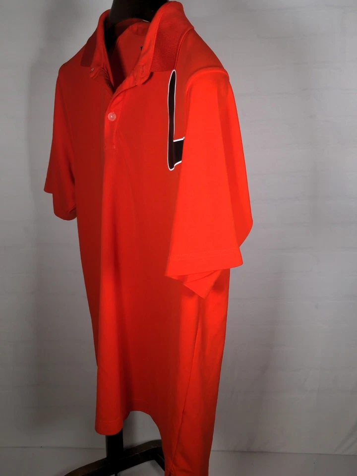 Callaway Polo Shirt Adult Medium Red Golf Mens Short Sleeve Large Logo - Image 2 of 4