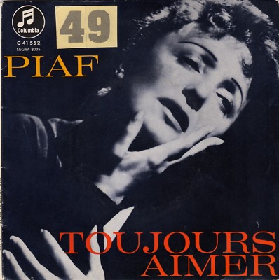 EDITH PIAF LA VIE I'AMOUR / LE RENDEZ-VOUS / TOUJOURS AIMER RECORD GERMANY 7'' PS