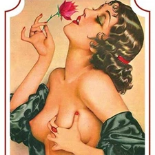 A3 Paper Decoupage ROMANTIC ROSE Pinup Paper Designs Italy Same Day Shipping