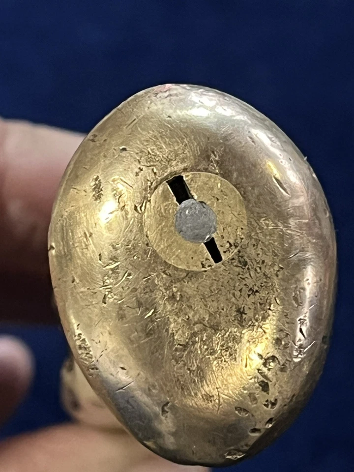 Vintage J.A. Cuchillo con mango de ciervo de mármol Hellberg Eskilstuna Suecia ¡RARO! Foto 4 de 4