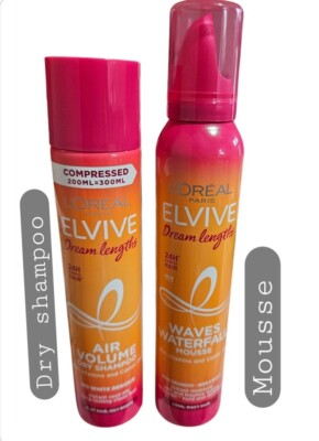 LOREAL Paris Elvive Dream Lengths Air Volume Trockenshampoo & Mousse je 1x200ml