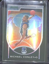 2008-09 Bowman Chrome Basketball Refractor Rookie #113 Michael Conley 69 of 199