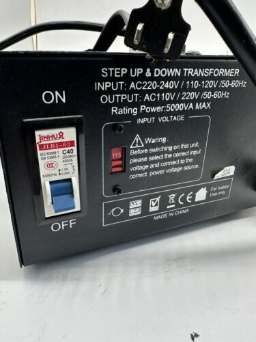 5000W ST-5000 Step Up Step Down Transformer 110V to 220V - Picture 3 of 13