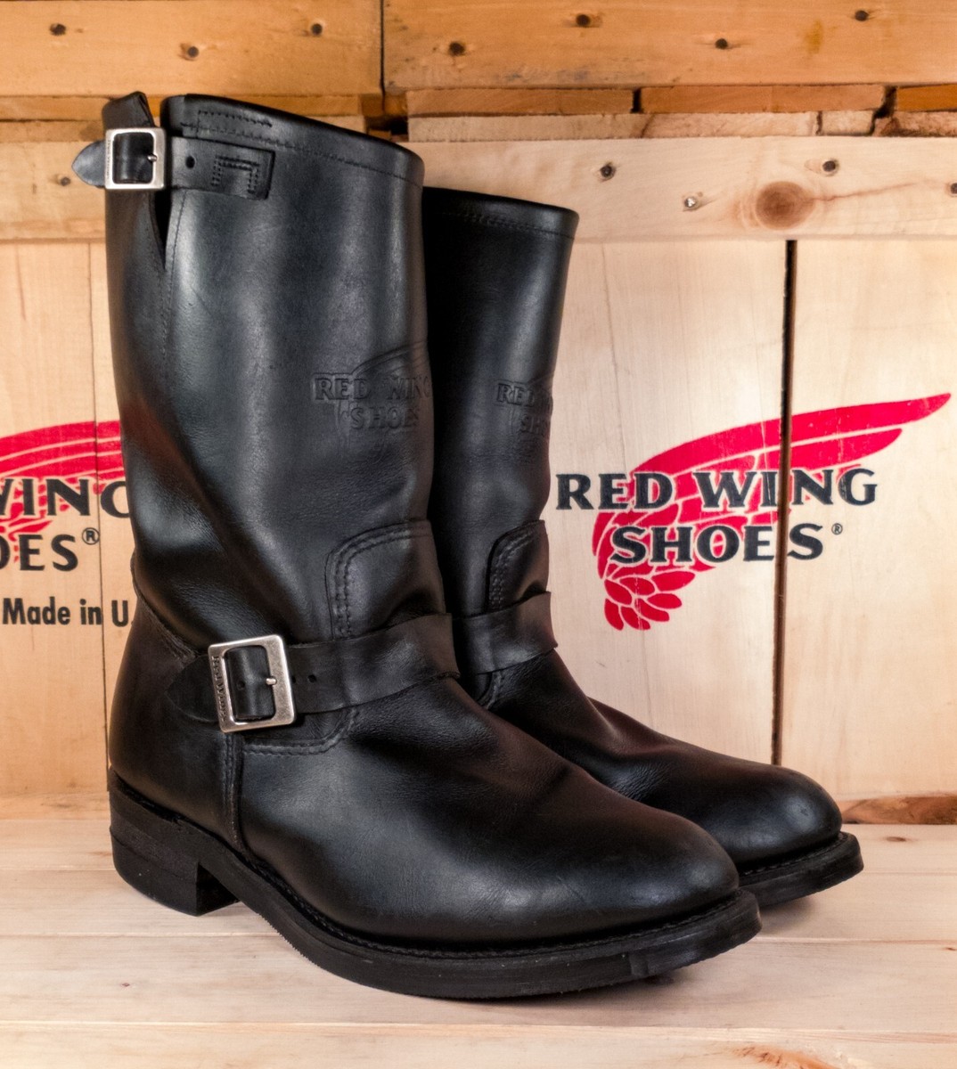 Red Wing 968-1 Engineer Boots Size 11.5 Wide (Soft Toe) (USA