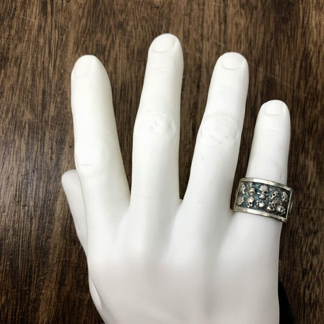 1939s～★ドイツ国防軍陸軍 ★Skull Bone Ring★ミリタリー Vintage German WWII Wehrmacht Skull Bones Military Ring