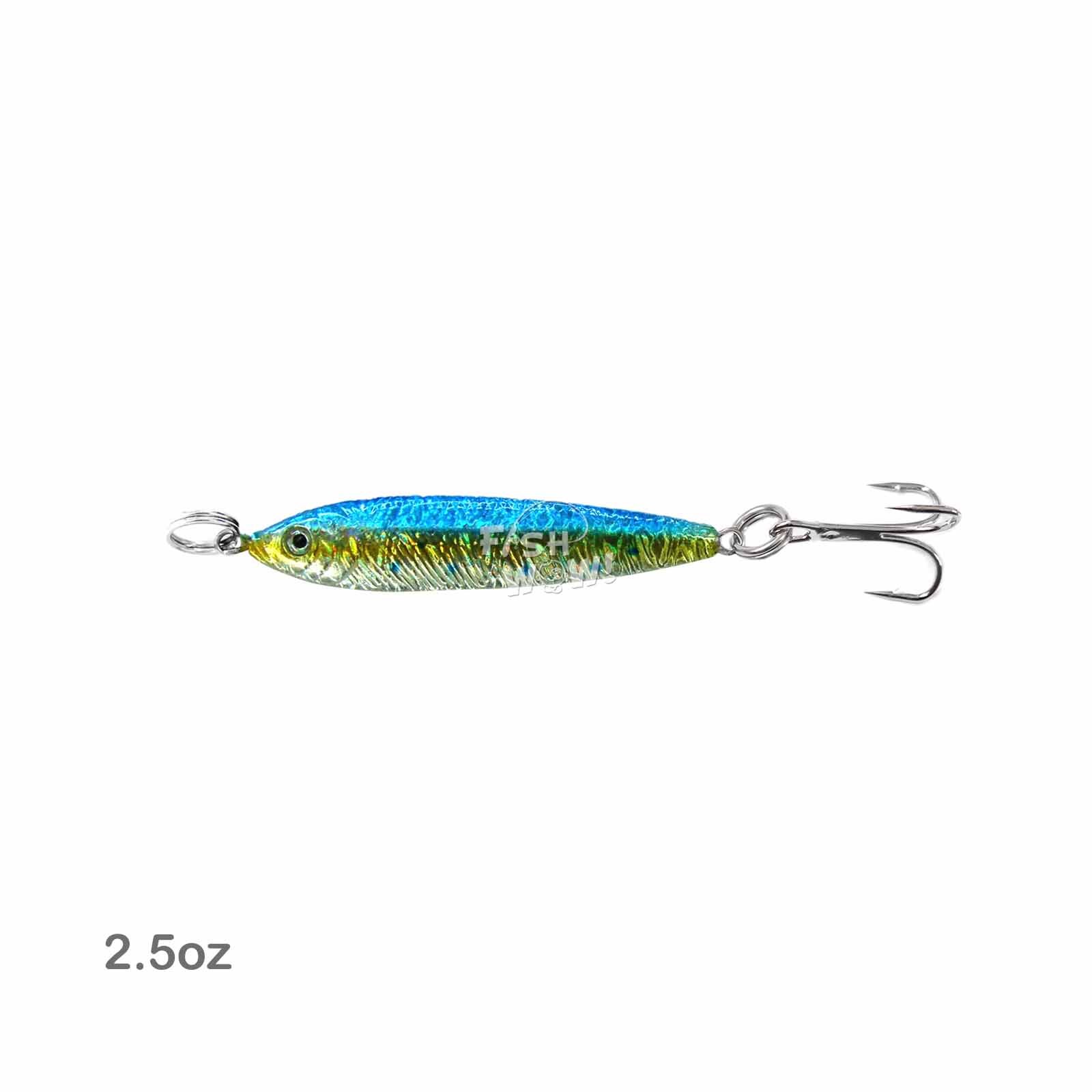 50pcs Fish WOW!® 2.5oz Fishing Mega luna Bait Metal jig saltwater Random mix NEW - Image 11