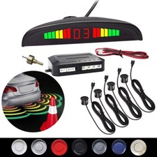 LED Parking Radar 4 Parking Sensors Backup Car Parking Radar Monitor Detector