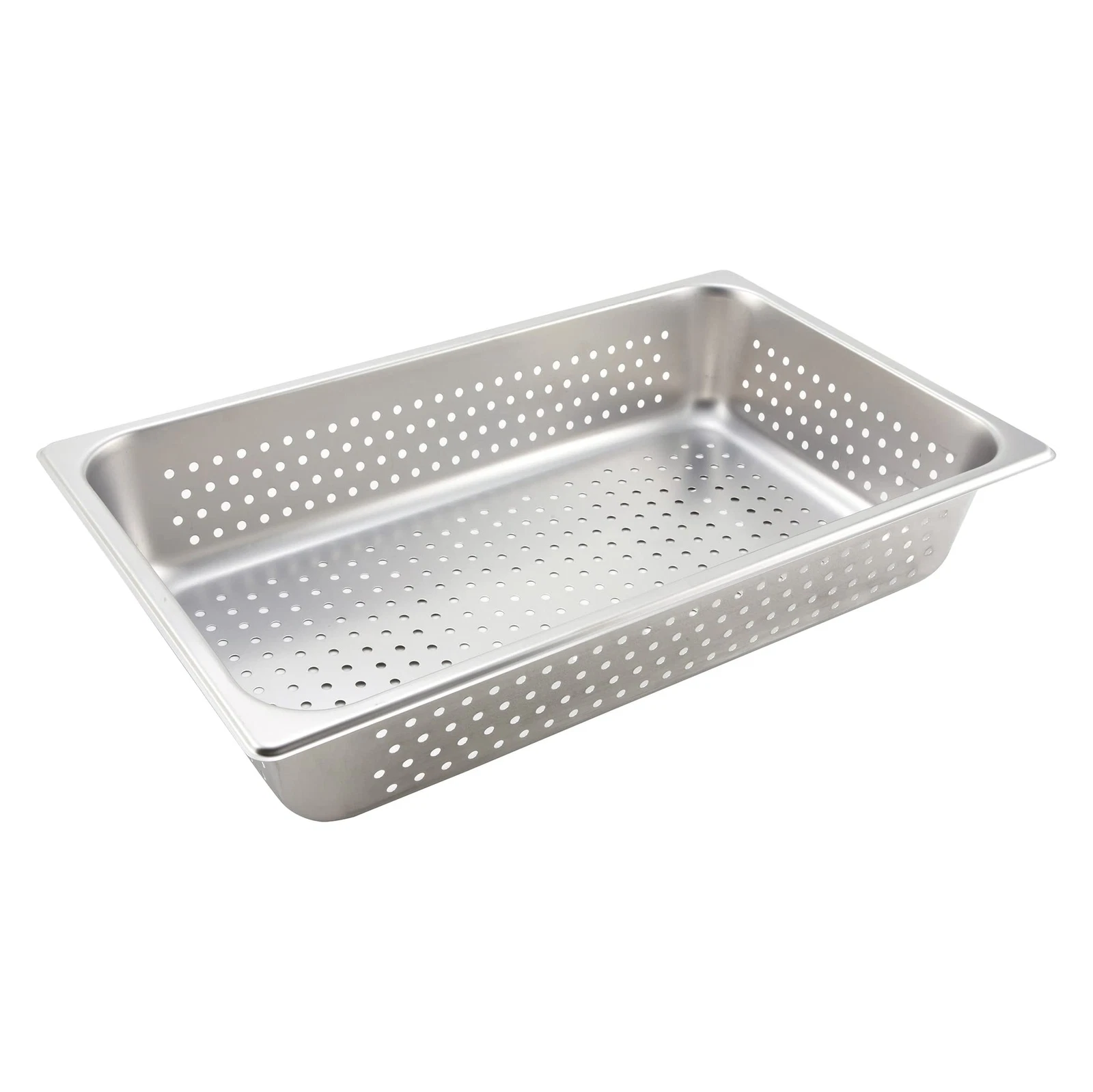 Winco Medium Stainless Steel Roasting Pan Professional Kitchen Essential