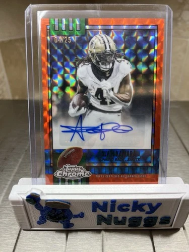 2025 Topps Chrome Alvin Kamara 1990 Topps Football Autographs (RAW)