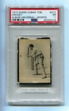 1915 Henry Clay Susini Universal 212 Cricket J.B. Jack Hobbs PSA 1 Pop 1 Highest