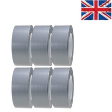 Versatile Silver Duct Tape | 6 Rolls 48mm x 45m - Perfect for Indoor/Outdoor Use 0.16 per metre