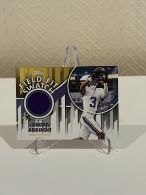 2026 Topps Flagship Jordan Addison Field Fit Player-Worn Swatch FFSC-JAD Vikings