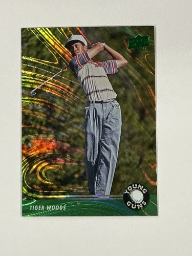 Tiger Woods Retrospective Young Guns Green Foil SP #131 2026 UD Golf