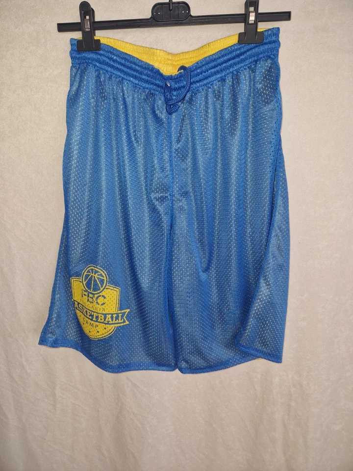 Wilson Basketball  Shorts - Blau/Gelb - vintage-Shiny -Gr. M--RAR - Bild 1 von 4