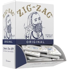 Zig Zag 70mm Natural Flax Rolling Papers - Bulk Pack of 48 Booklets, 1536 Sheets